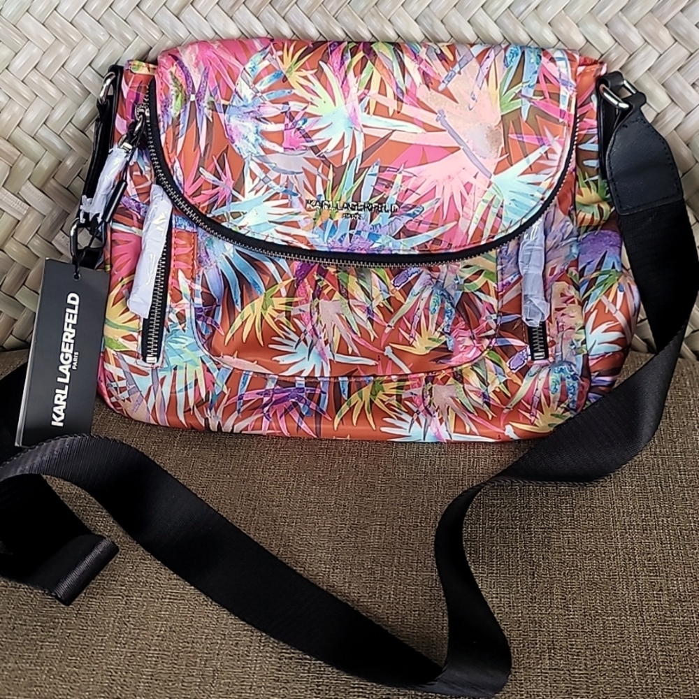 Karl Lagerfeld crossbody travel tropical